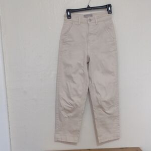 Everlane Beige Straight Leg Crop Jeans Size 0